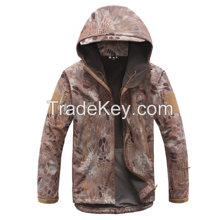 Camouflage Active Softshell Woodland Jacket