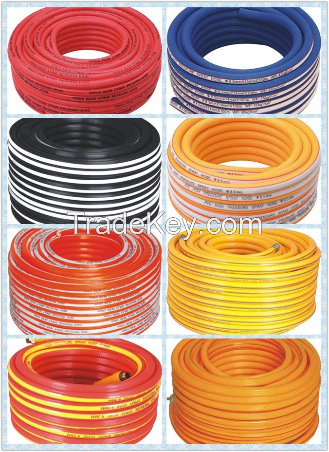 3 layer 120bar PVC high pressure hose