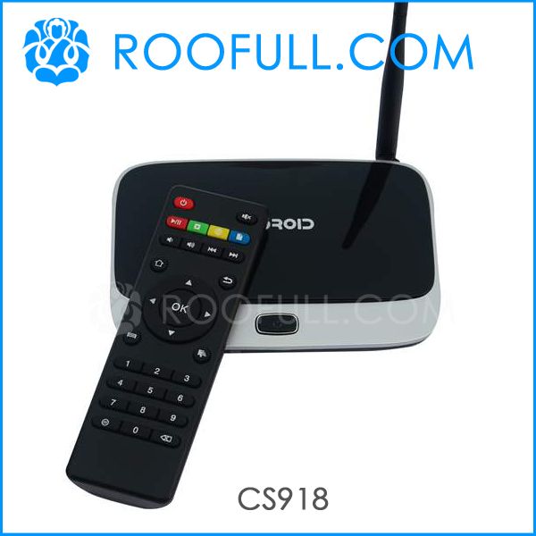 CS918 Quad Core Android4.2 TV Box - RK3188-T Chip, 2GB RAM, 8GB Flash, Free XBMC IPTV