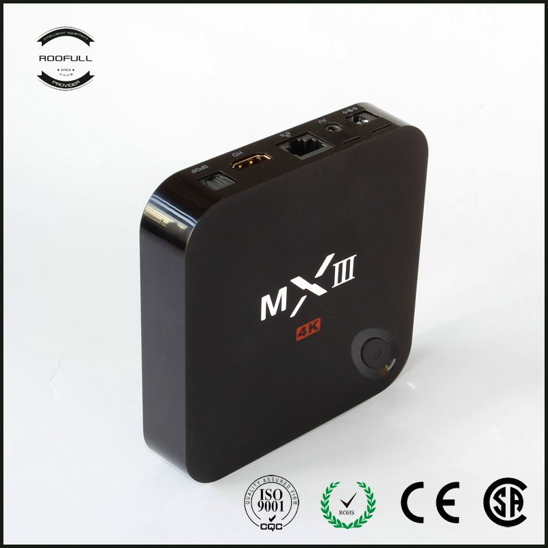 MXIII (MX3) Android 4.4 TV Box - 4K Video Playback, AML S802 Chip, 1/2GB RAM, 8GB Flash, 2.4/5G Wifi