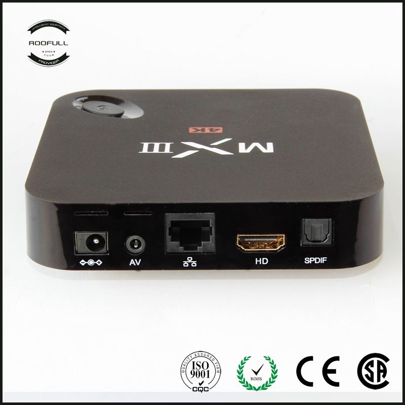 MXIII (MX3) Android 4.4 TV Box - 4K Video Playback, AML S802 Chip, 1/2GB RAM, 8GB Flash, 2.4/5G Wifi