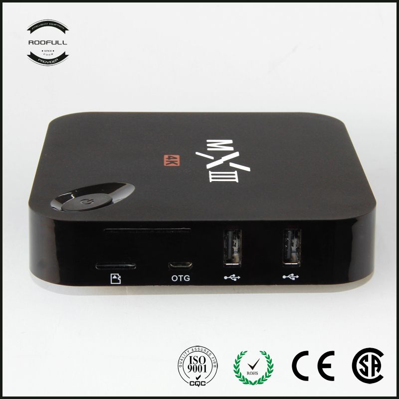 MXIII (MX3) Android 4.4 TV Box - 4K Video Playback, AML S802 Chip, 1/2GB RAM, 8GB Flash, 2.4/5G Wifi