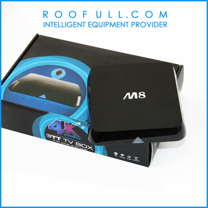 UHD 4K M8N (Original) Android 4.4 TV Box - AML S802 Chip, 2GB RAM, 8GB ROM, XBMC Free IPTV Channels