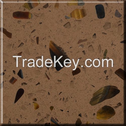 Non-porous scratch resistent Bitto quartz stone with multiple usages