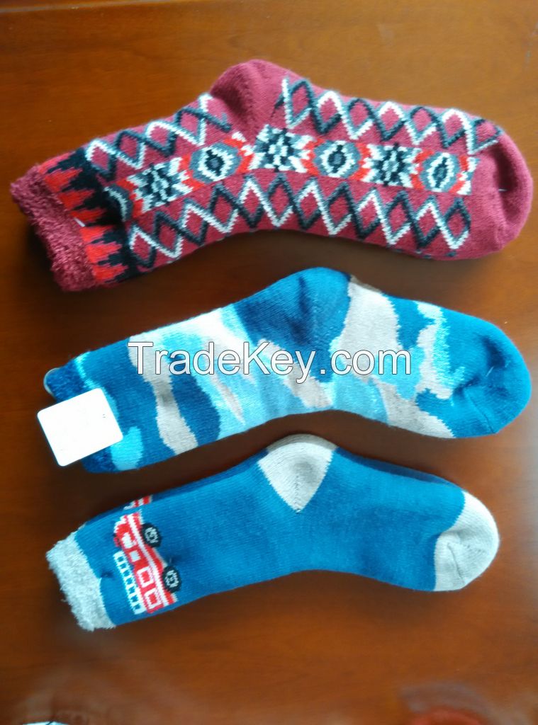 kinds of terry socks/booties/palain socks/fur lined socks manufactraus