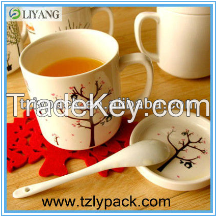 sliver coated plastic cup sticker pet heat transfer film