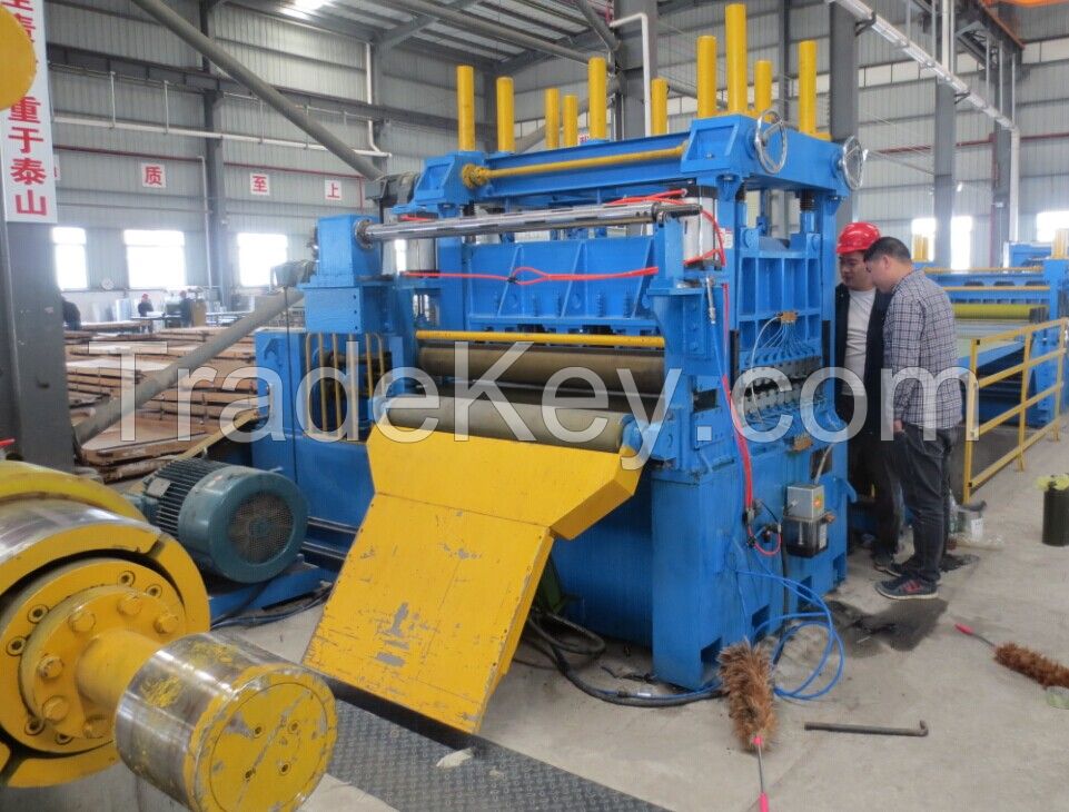 steel strip coil cut to length line