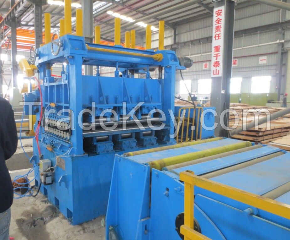 steel strip coil cut to length line