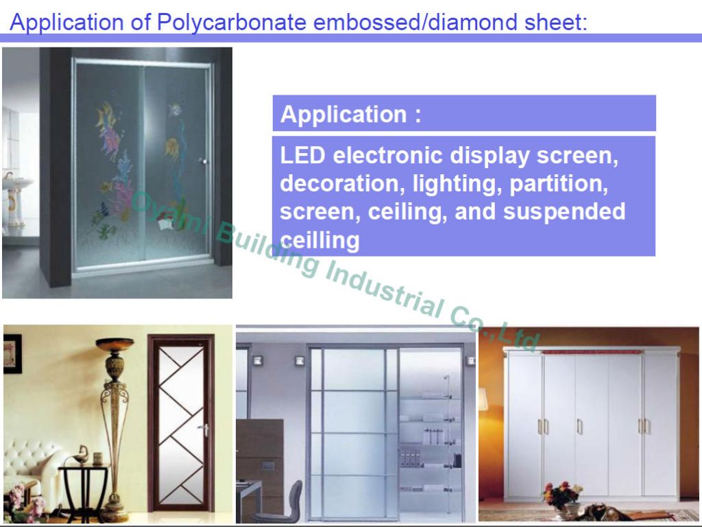 polycarbonate embossed sheet