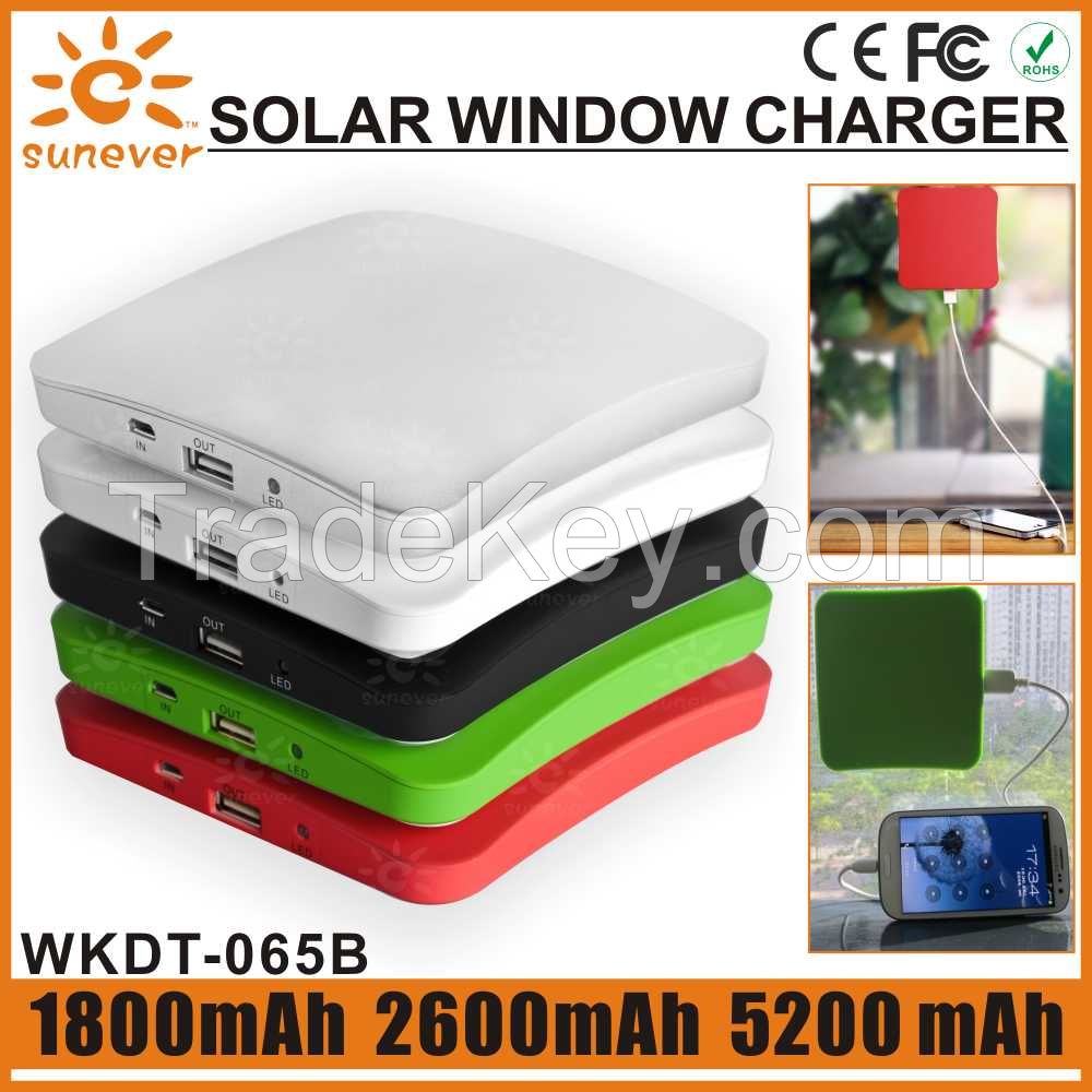 Built-in battery 1800mah and 5000mah portable solar mobile phone charger/solar cell phone charger/solar power bank