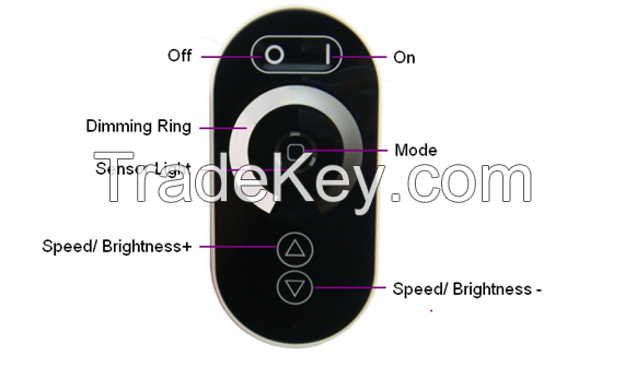 12V -24V DC,8A*3 CH,576W RF LED TOUCH DIMMER design for single color led LIGHT, RF PWM DIMMER, CE,EMC,LVD,RoHS , Warranty