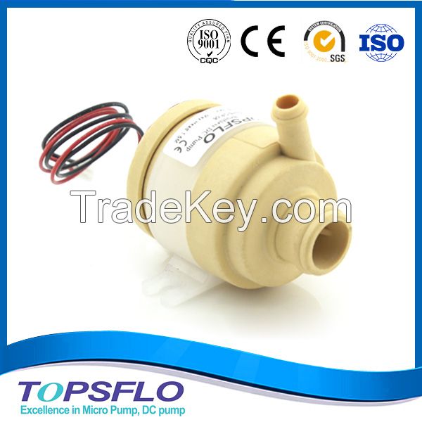 2015 New TOPSFLO TL-A03H-12-0302 Low Noise long lifetime centrifugal food grade mini DC pump for coffee (FDA NSF CE SGS)