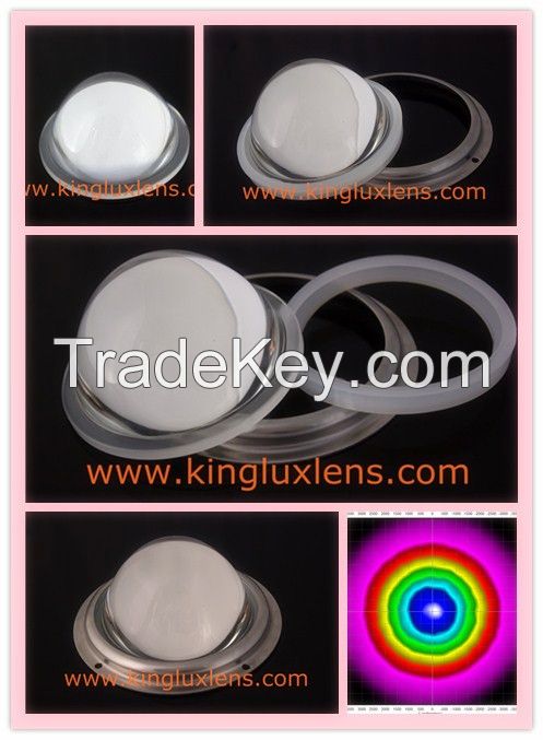 45 degree high bay light lens, 100mm optical cob led lenses