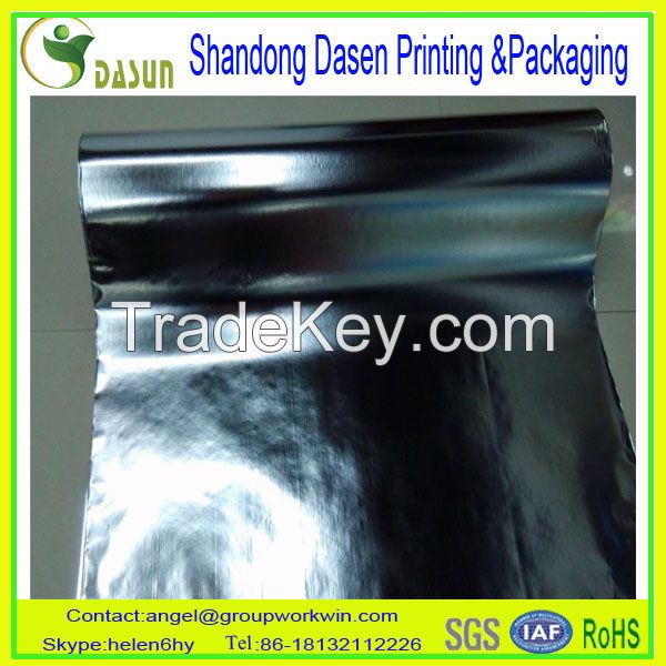 Vacuum metallized paper for beer label