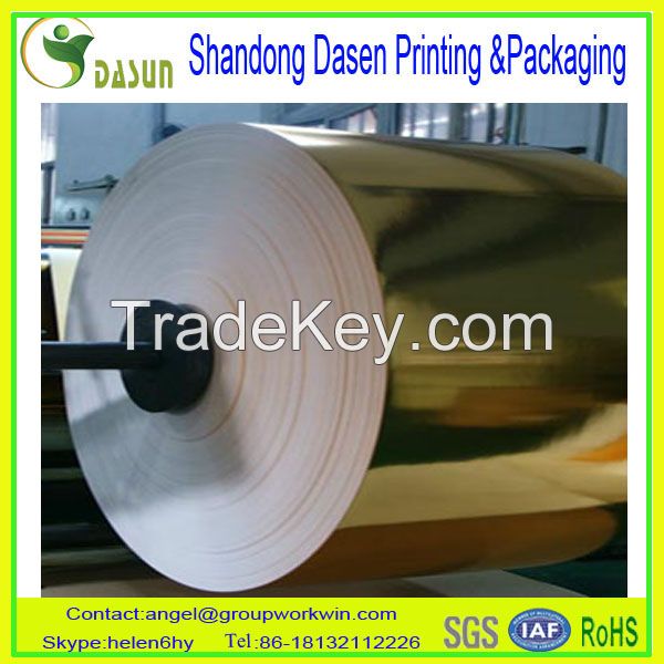 Golden Metallized for paper board lamination