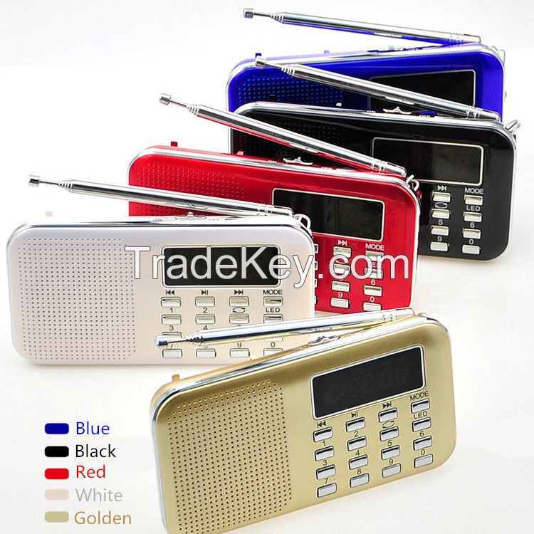 High quality digital usb mini fm radio speaker promotion