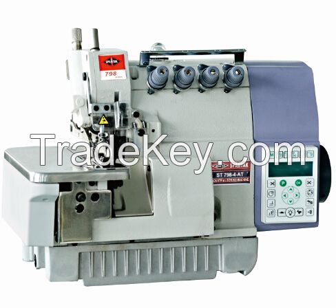 Direct drive intelligent intergrated overlock sewing machine