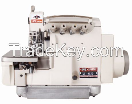 High speed overlcok sewing machine with energy saving motor