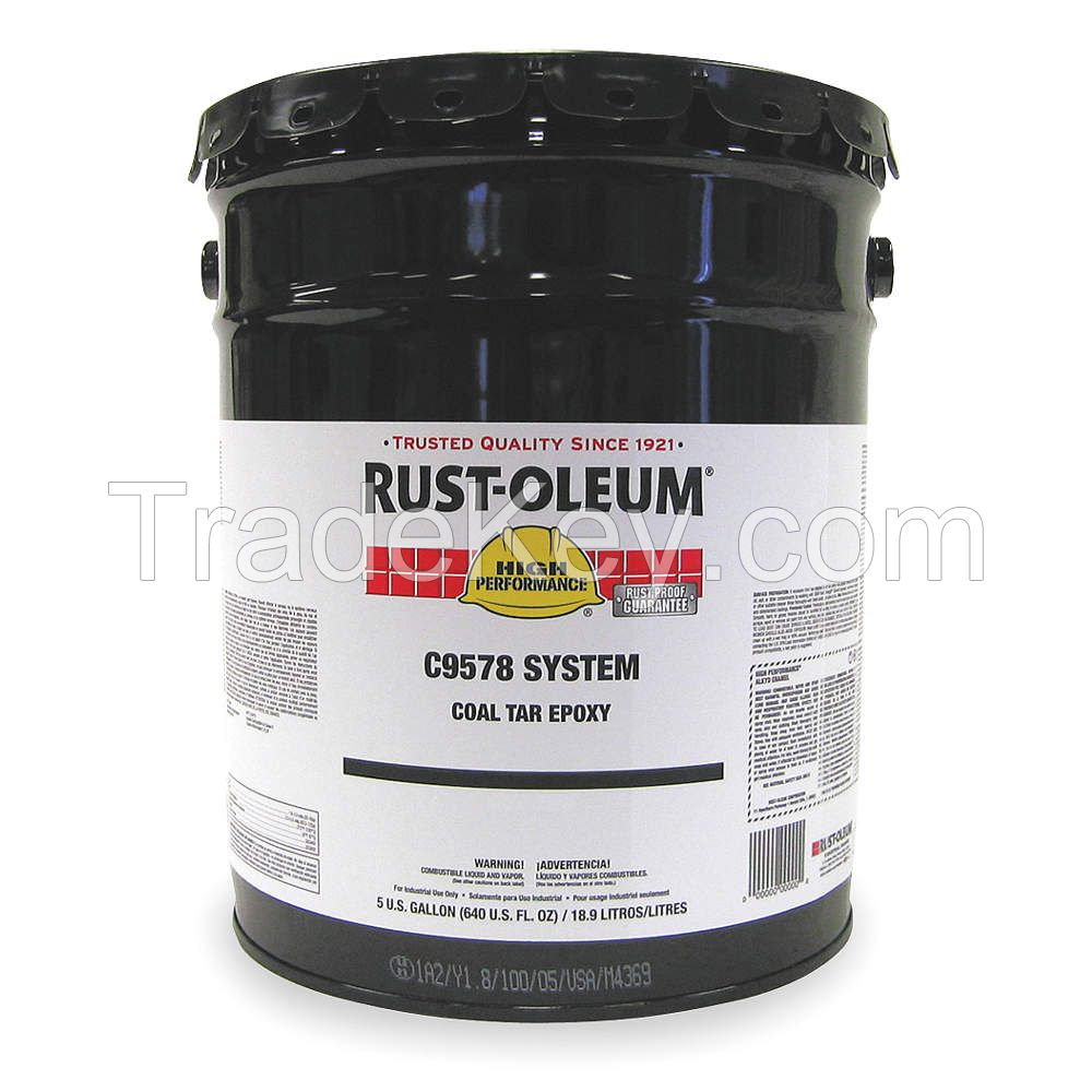 RUST-OLEUM   C9578380   Coal Tar Epoxy, Black, 5 gal., Partial Fill