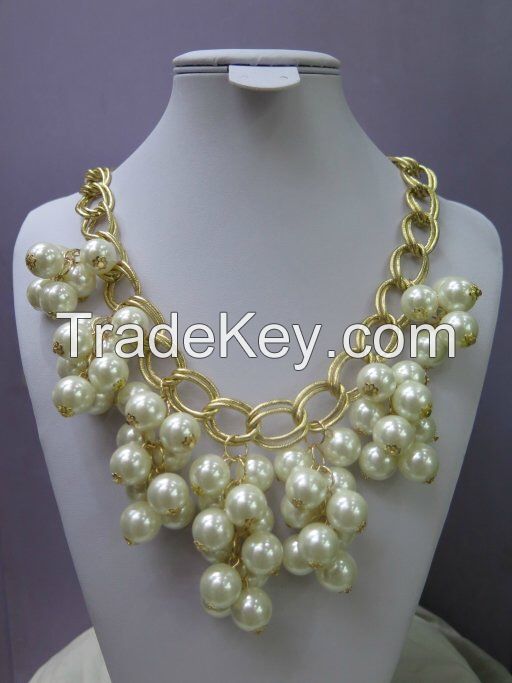 New Arrival Pearl Chain Necklace, Gold Plating Necklace