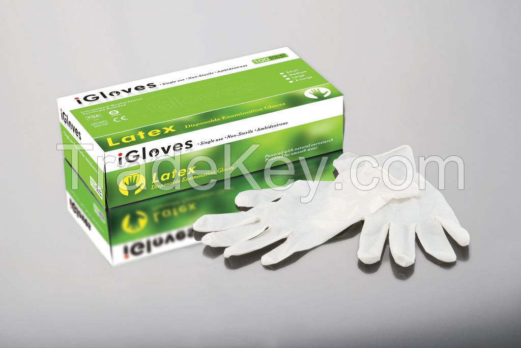 Medical latex glove used dental equipment