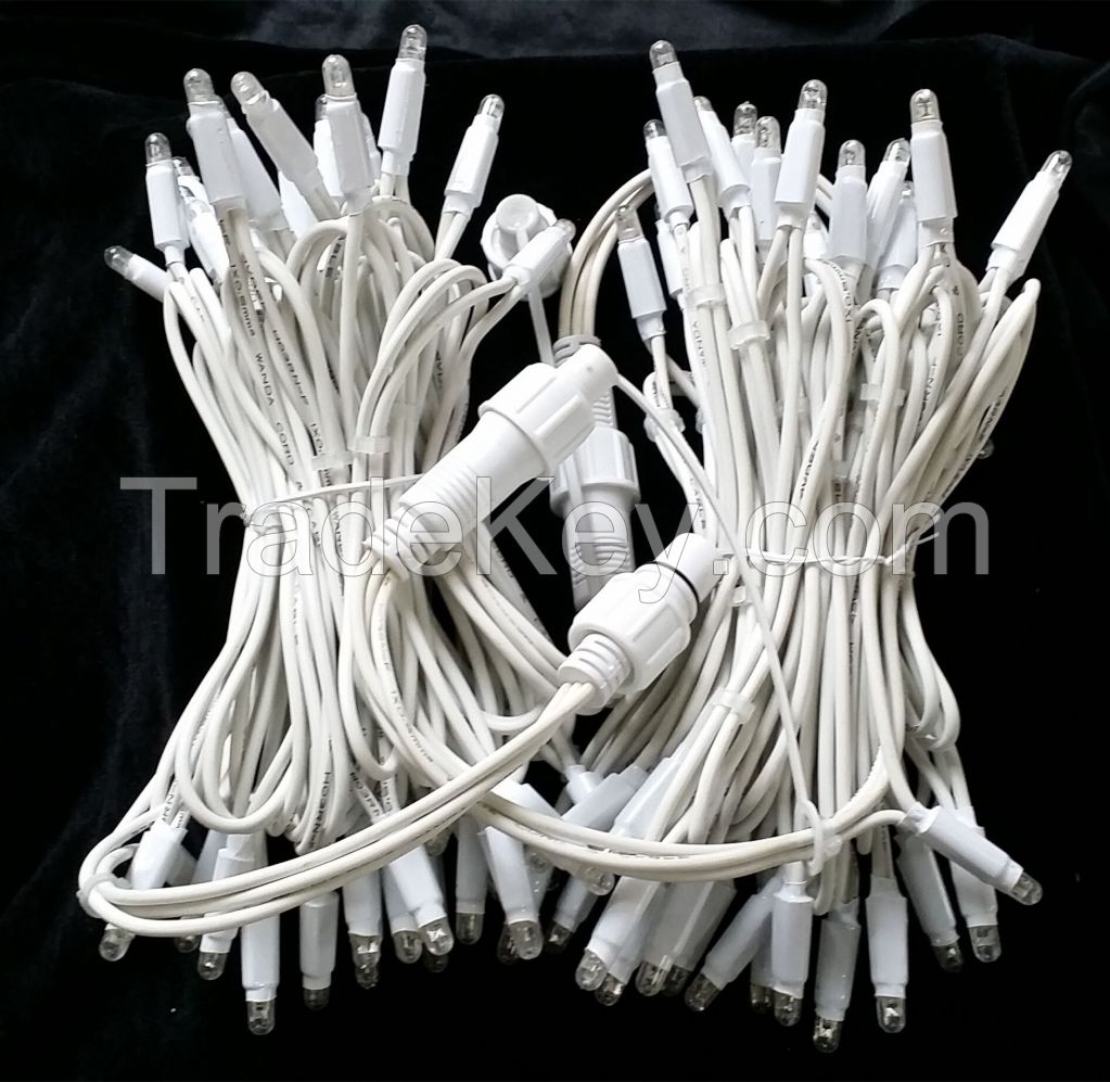 230V LED rubber cable string light IP44