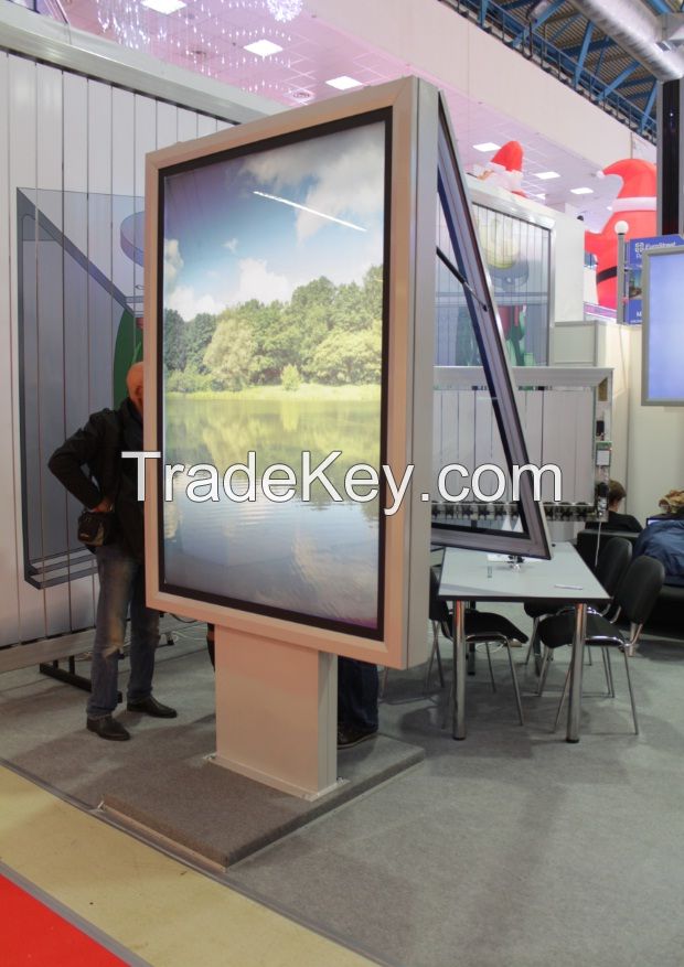 Advertising scrolling light box outdoor mupi sign