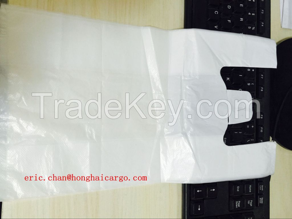 hot sale custom printed hdpe t-shirt bag plastic bag