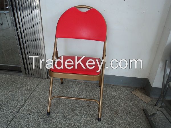 Factory price metal frame folding chair