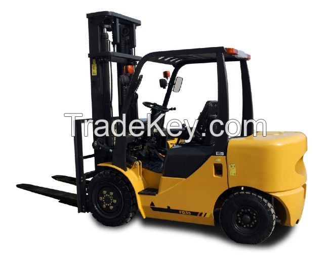 3.5T LPG Forklift CE Standard with non-marking soild tyre