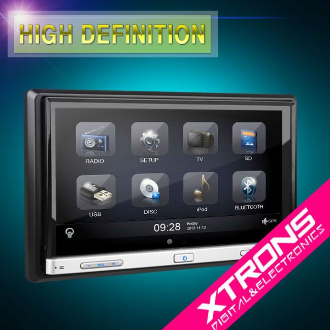 7&quot; Android 4.2 Multi-Touch Motorized Screen WIFI Double Din Car DVD Player