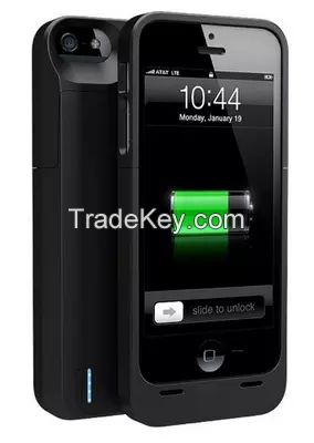 Real capacity 2300mAh external protective backup battery charger case for iPhone 5 / 5S