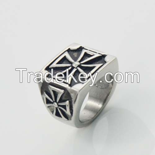  Stainless Steel Jewelry Factory direct Supply Cross Rings