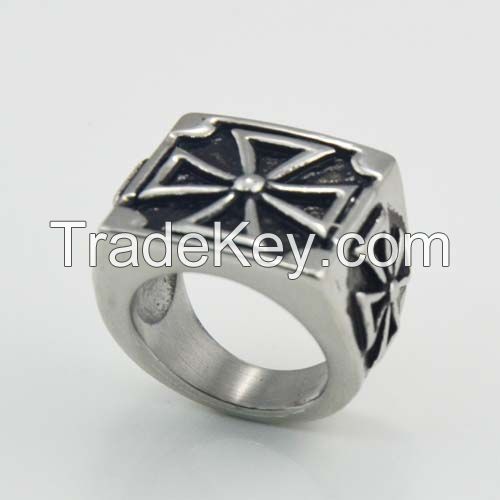  Stainless Steel Jewelry Factory direct Supply Cross Rings