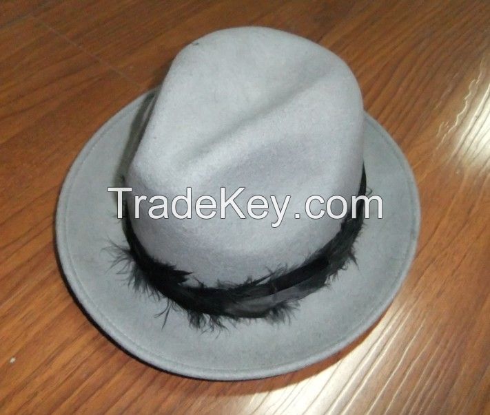 Wool felt Fedora hat