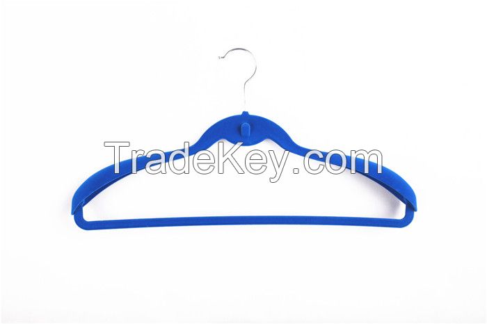 Suit plastic man hanger with built-in hook