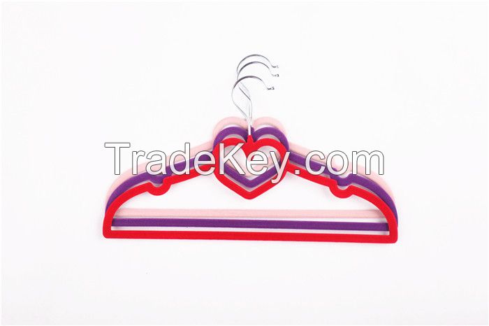 Cute creative heart shape plastic woman hanger