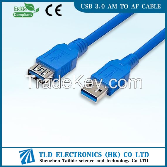 1M 3Ft Data Transfer USB 3.0 Extension Cable A Male to Female Blue