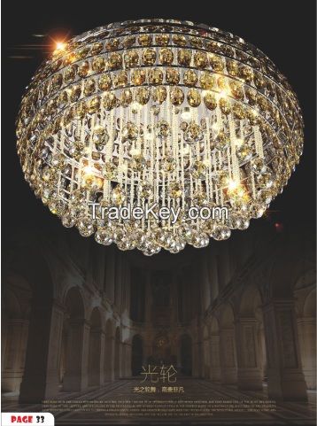 crystal ceiling light