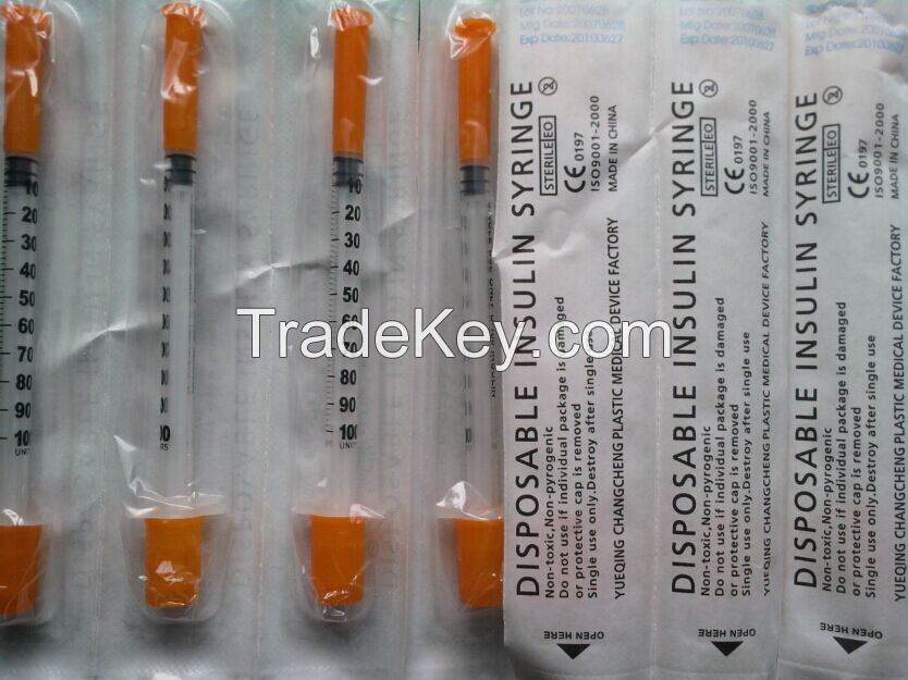 1ml Disposable Insulin Syringes CE/ISO Approved