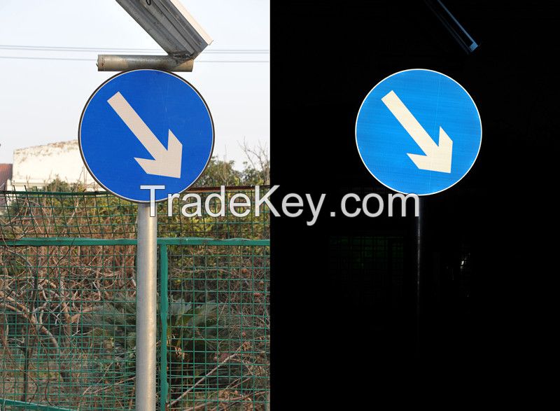 New Intelligent Traffic Sign Solution (Reflective, Self-Lumination, CPU Control, Solar/Clean Energy)