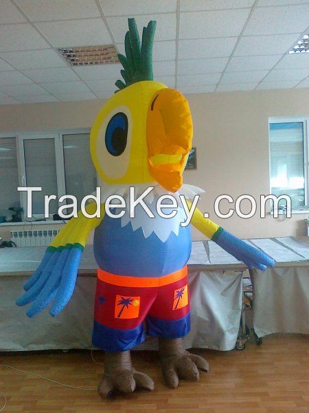 Inflatable 3 meter Parrot for weddings, birthdays, advertising