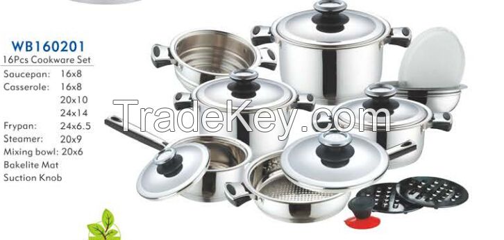 16 PCS Cookware Set