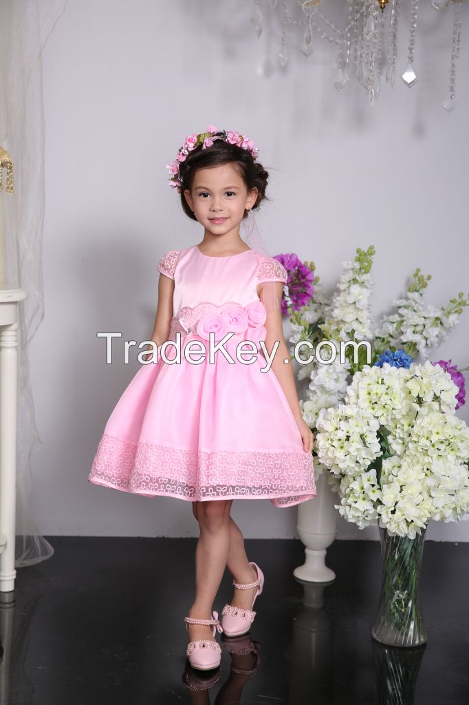 baby frock design flower girl dress, party dress for baby girl