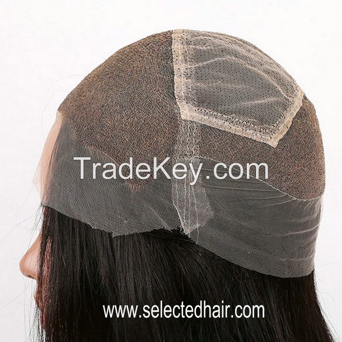 Top quality human hair stock full lace wig