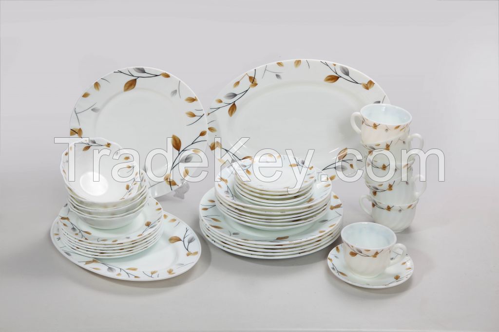 58pcs Opale glass Dinnerware Sets, Ceramic Dinner Sets