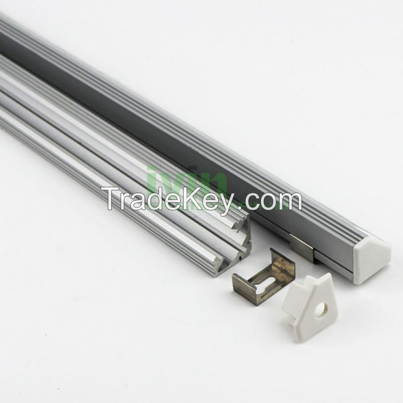 Aluminium LED Profile 90 Degree corner LED profile LED strip light profiles