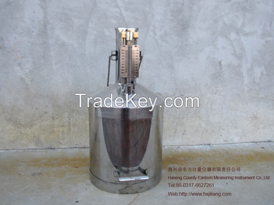 BJL-standard stainless metal measuring tank, can for oil or fuel