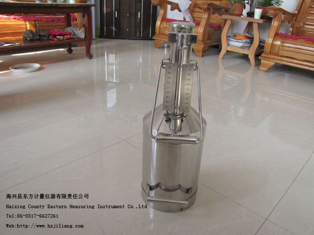 BJL-standard stainless metal measuring tank, can for oil or fuel