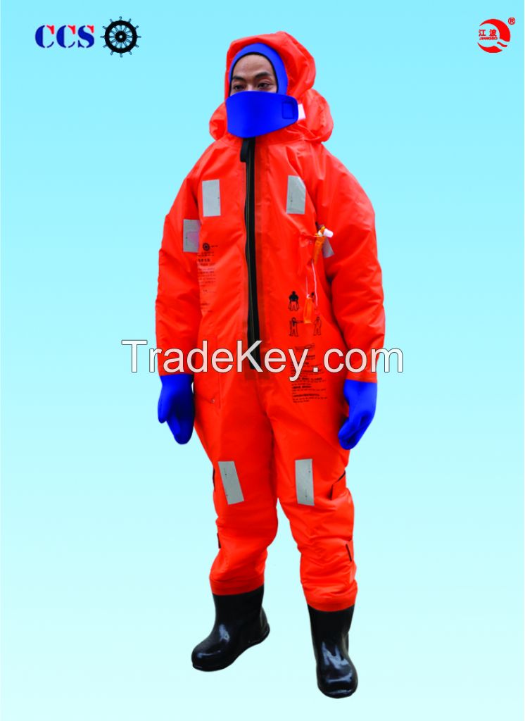 Factory produce immersion suits with EC and CCS